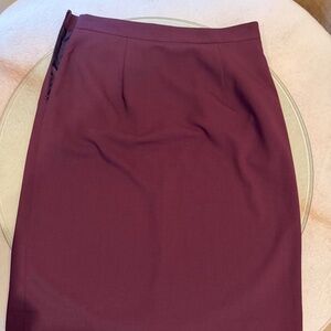 The Frankie Shop Burgundy pencil skirt